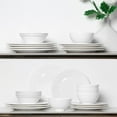 thumbnail image 6 of GSHLGAO 16-Piece Porcelain Dinnerware Set, Modern White Plates and Bowls Sets for 4 (PWT1602), 6 of 8