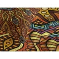 thumbnail image 4 of Ambesonne Ethnic Quilted Bedspread Set 3 Pcs, Warm Colored Design Boho, King Size, Marigold Yellow, 4 of 5