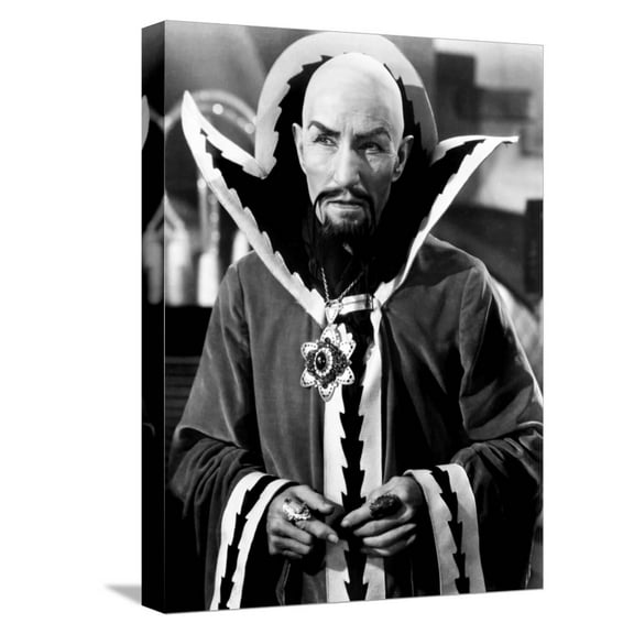 Art.com Flash Gordon, Charles Middleton as Ming the Merciless, 1936 Stretched Canvas Print Wall Art, 12" x 16"