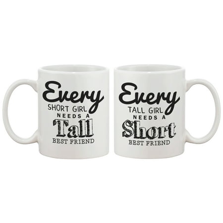 cute coffee mugs for best friends - every short girl needs a tall best friend bff matching