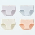 thumbnail image 2 of Aihuaihua Girls Underwear Soft Breathable Briefs for Kids Age 6-16 Comfortable Daily Wear Stretchable Panties for School Sports Sleep 4PCS, 2 of 3