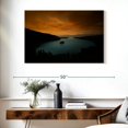 thumbnail image 3 of Elephant Stock Lake Tahoe At Nightfall Wall Art - Horizontal Canvas Wall Art - Living Room Wall Decor - Nature Canvas - Orange And Brown Decor - 39" x 26", 3 of 8