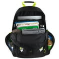 thumbnail image 5 of 24 Pack of Bulk Wholesale 19"L Waterproof Safety Reflective Multi Pocket Dual Zipper Laptop Backpacks with Padded Adjustable Shoulder Straps and Back in Black, Silver and Neon Green, 5 of 7