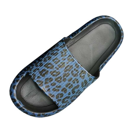 

ZTTD Female EVA Feet Feeling Oversized Slippers Couple Thick Sole Sandal Slippers Blue