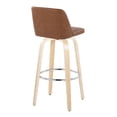 thumbnail image 6 of Toriano 30" Fixed-Height Bar Stool, Bar Chairs, Swivel Bar Stools, Bar Stools Set of 2, 6 of 6