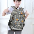 thumbnail image 6 of FORMRS School Backpack 17" Student Travel Bag with Laptop Compartment, Halloween Dancing Skeleton, 6 of 7