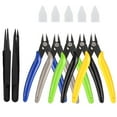 thumbnail image 1 of 7pcs 5 Inch Micro Wire Cutters Flush Cutter Pliers Small Diagonal Clippers Precision Wire Nippers Zip Tie Cutters for Jewellery Making Model Snips Hobby Snips Metal, 1 of 10