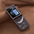 thumbnail image 3 of Allytech Galaxy Z Flip7 Case, Z Flip7 Cover, PU Leather Fashion Pattern Slim Fit Shockproof Anti-Scratch Lightweight Phone Case for Samsung Galaxy Z Flip 7 - Don't Touch Smile, 3 of 7
