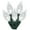 Pure White, variant on Vickerman 100 Warm White C6 LED Single Mold Light on Green Wire, 34' Christmas Light Strand