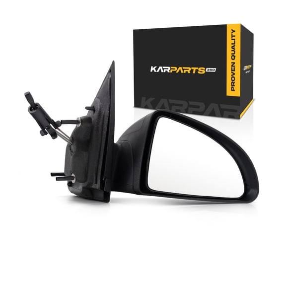 For Chevy Cobalt 2005 06 07 08 09 2010 Door Mirror Passenger Side | Manual Remote Glass | Non-Heated | Non-Folding | Textured Black | Non-Towing | Coupe | Replacement For GM1321309 | 15943864