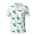 thumbnail image 2 of Daiia Turtles And Seahorses Pattern Men’s Polo Shirts,Solid Deck Shirt,Classic Fit, Breathable Cotton Polo for Casual and Sport Wear-X-Large, 2 of 9