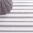 thumbnail image 6 of Safavieh Montauk Foliage Striped Cotton Runner Rug, Dark Gray/Ivory, 2'3" x 9', 6 of 11