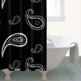 thumbnail image 4 of Retro Tribal Shower Curtain 36x72 Inches, Quick-Dry Polyester with Plastic Rings, Boho Earth Tone Artistic Aesthetic for Bathroom Decor, 4 of 4