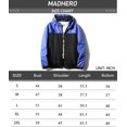 thumbnail image 6 of MADHERO Mens Windbreaker Jackets Lightweight Waterproof Raincoat with Hood Outdoor Running Hiking Coats Bright Blue Black Size M, 6 of 6
