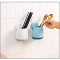 thumbnail image 4 of Wosthever Soporte para cepillos de Desagüe Lavabo Peine Organizador de de Estante de almacenamiento Cosméticos Accesorios Almacenamiento y organización del hogar Azul, 4 of 6