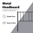 thumbnail image 5 of vidaXL Durable Metal Headboard for Twin/ Twin XL Size Beds, Easy Assembly, Modern Style Black, 5 of 6