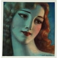 thumbnail image 2 of Wladyslaw Theodore Benda 20x21 Gold Ornate Framed and Double Matted Museum Art Print Titled - Head of Girl with Long Blonde Hair (1923), 2 of 4