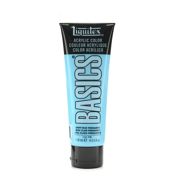 Basics Acrylics Colors light blue permanent, 4 oz., tube (pack of 3)