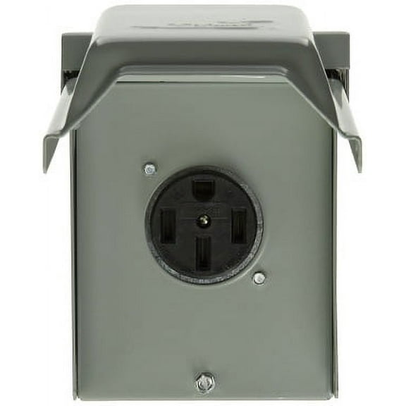 GE ENERGY INDUSTRIAL SOLUTIONS Midwest Electric 50A 120/240V Outdoor Raintite Receptacle Enclosure U054P