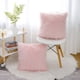 thumbnail image 5 of Juego de 2 fundas decorativas para almohadas, nueva serie de lujo, fundas de cojín mullidas de piel sintética de estilo merino, funda de cojín cuadrada difusa JFHHH pequeña, 5 of 5