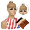 thumbnail image 4 of Kripyery 2Pcs/Set Wig Cover High Elasticity Wrap Easily Excellent Ductility Stocking Cap Cosplay Wig Liner Mesh Hair Accessories, 4 of 8