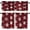 Style-10, variant on Cartoon Drapery Curtains, Merry Christmas Cute Bells Pine Tree Pole Pocket Window Decorations, Kitchen Living Room Bedroom 54x18 Inches