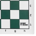 thumbnail image 2 of Bobby Fischer Tournament Roll up Chess Board Vinyl with Green Squares Wood Expressions, Inc., 2 of 3