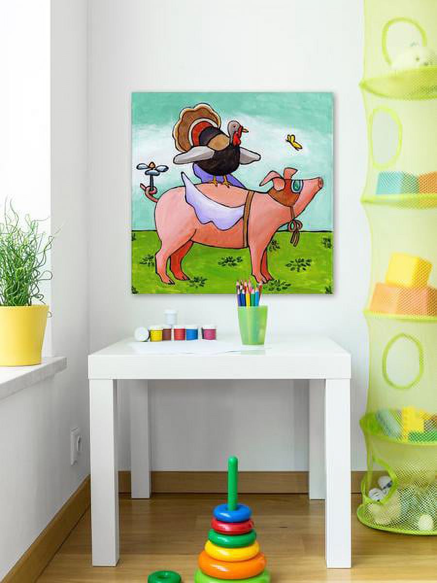 "Tom's Herculean Task" Painting Print on Wrapped Canvas