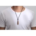 thumbnail image 5 of Collar de cristal curativo Yashi colgante de obsidiana negra ajustable 18-27,5 pulgadas, 5 of 5