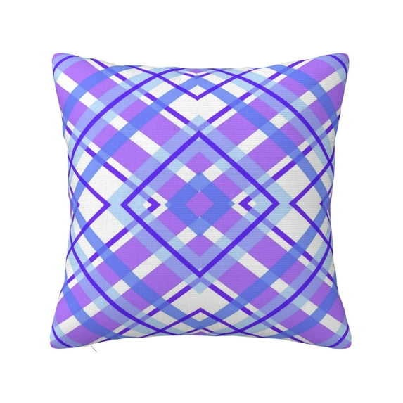 ZICANCN Geometric Plaid Decorative Throw Pillow Covers, Bed Couch Sofa Decorative Knit Pillow Covers for Living Room Farmhouse 20"x20"