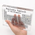 thumbnail image 1 of L purple Tabla periódica acrílica con elementos reales para niños, enseñanza, día escolar, regalo de cumpleaños, elemento químico, decoración para el hogar y la escuela, 1 of 4