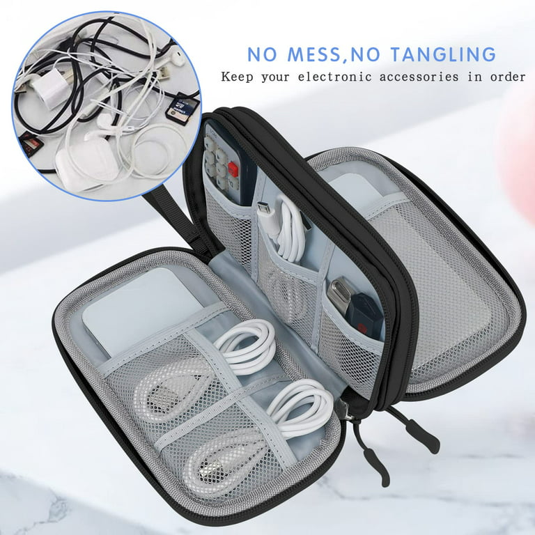 Electronic Organizer Travel Cable Accessories Bag,Electronic Organizer  Case,Waterproof Electronic Accessories Organizer Bag for Power  Bank,Charging