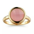 thumbnail image 2 of Amazing Round Pink Opal Cz Band Women's Party Yellow Gold Filled Rings Size 6-10, 2 of 5