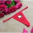 thumbnail image 2 of Tanga con Cinturón fino y estampado de Hello Kitty para mujer, bragas sexys de cintura baja, Bikini transpirable y cómodo, venta al por mayor, 2 of 4