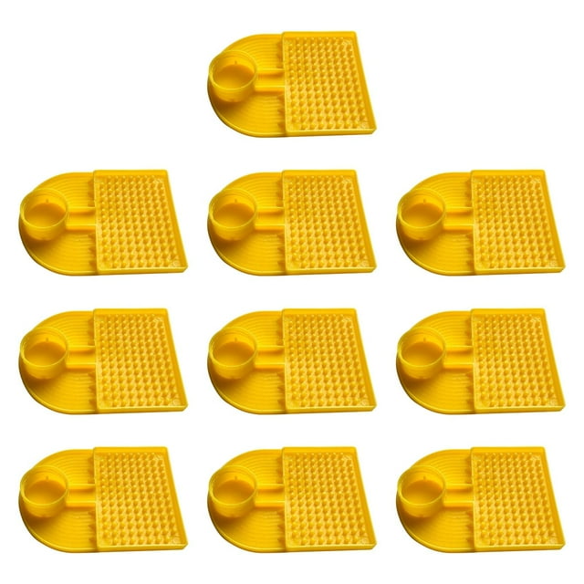 10 comederos para abejas, dispensadores de agua, equipo de apicultores, herramientas de alimentación compactas y resistentes, comedero de agua para