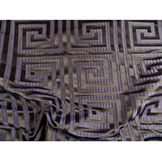 Fabric Robert Allen Beacon Hill Helene Key Walnut Brown Silk Drapery ZJ29