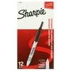 Sharpie Retractable Permanent Markers, Ultra Fine Tip, Black, 12 Count