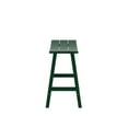 thumbnail image 4 of GARDEN 24" Inches Adirondack Plastic Outdoor Bar Stools for Patio, Dark Green, 4 of 6