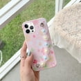 thumbnail image 5 of Compatible with iPhone 13 Pro Max Case with Bracelet for Women Girls Girly Chain Wrist Strap Case Cute Flower Floral Print Phone Case Soft TPU for iPhone 13 Pro Max Shockproof Protective Cover, 5 of 8