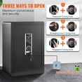 thumbnail image 4 of Electric Safe 2.2/1.8 Cubic Feet Fingerprint & Digital Security Cabinet Safe W/ Fire-proof Bag for Cash Jewelry Documents ,Easy to Use, 4 of 7