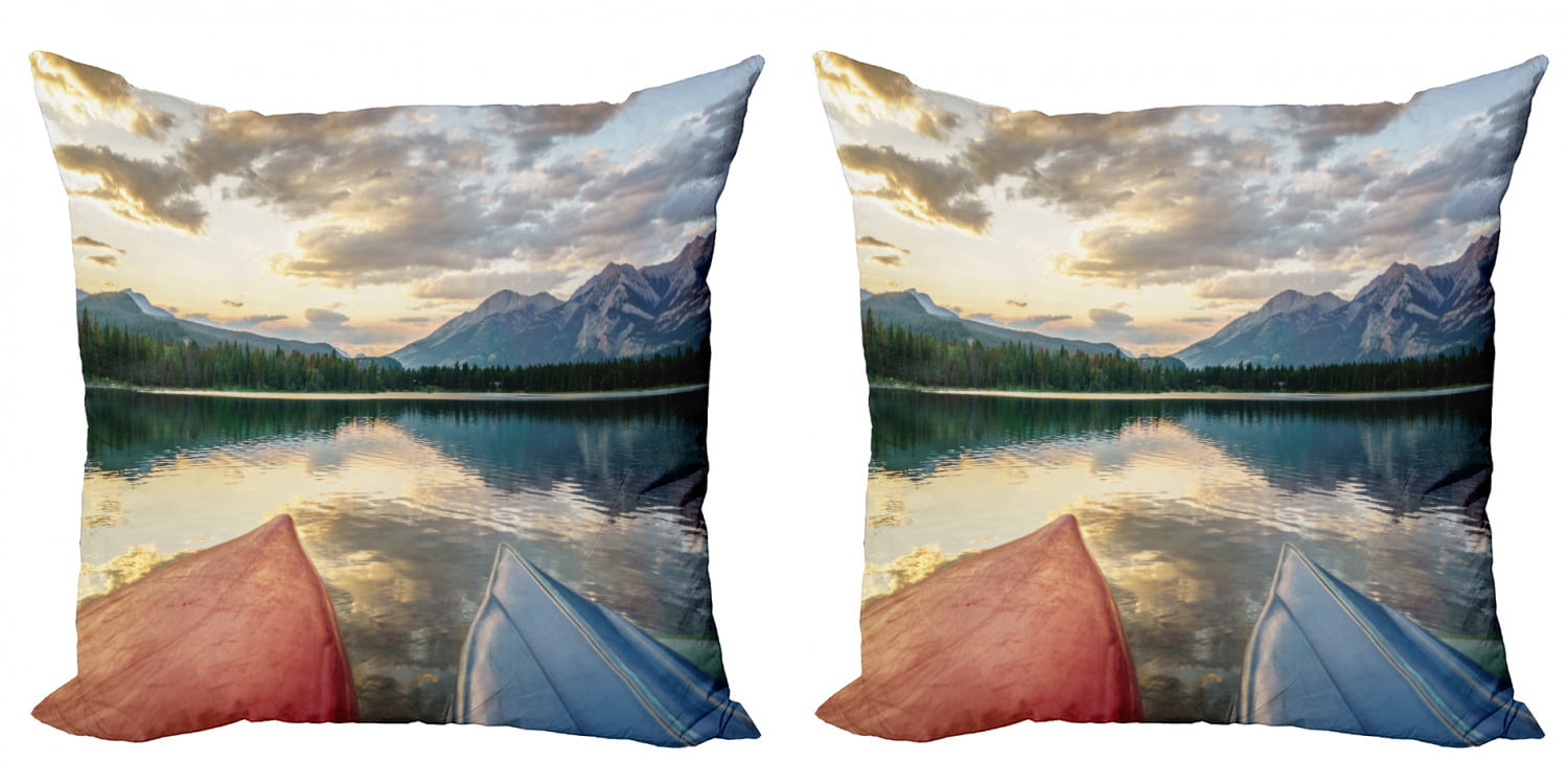 United Sates Mountains Multicolor Mount Edith Hiking on The USA Mount Edith in Montana Throw Pillow 18x18 
