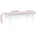 thumbnail image 4 of vidaXL Coffee Table 110x55x35 cm Bamboo, 4 of 5