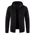 thumbnail image 2 of Gibobby Suéteres para hombre Cárdigan De Punto para Hombre Abrigo De Lana De Color Sólido Tejido De Ajuste Regular(Negro,M), 2 of 4
