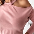 thumbnail image 6 of Women's Cut Out One Shoulder Tops Stylish Long Sleeve Fall 2024 Outfits Fashion T-Shirt Blouse Dressy Casual Clothes, 6 of 6