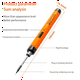thumbnail image 2 of Soldador portátil recargable por USB, kit de mini soldador eléctrico con temperatura ajustable de 3 velocidades y USB, color naranja, 2 of 6