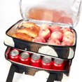 thumbnail image 5 of American Flag Large Capacity Double Layered Insulated Lunch Bag with Two Compartments | Refrigerated Meal Bag for Hand-Carrying | 7.1x11.4x16.1 inches | Lunch Bags, 5 of 6