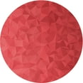 thumbnail image 1 of Ahgly Tapis Rond Lavable en Machine Intérieur Transitionnel Rouge, 6 Pieds Rond, 1 of 7