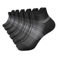 thumbnail image 3 of 6 Pairs Ankle Compression Socks for Women & Men VLOOCKLE – Low Cut Running Socks with Arch Support, Cushioned Sole & Heel Tab Black, 3 of 6