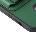 thumbnail image 5 of TECH CIRCLE with iPhone 11 case,for iPhone Series Rugged Rubber Durable with kickstand Cover,shock and scratch resistant,Leather+TPU Case for iPhone 11,Green, 5 of 6