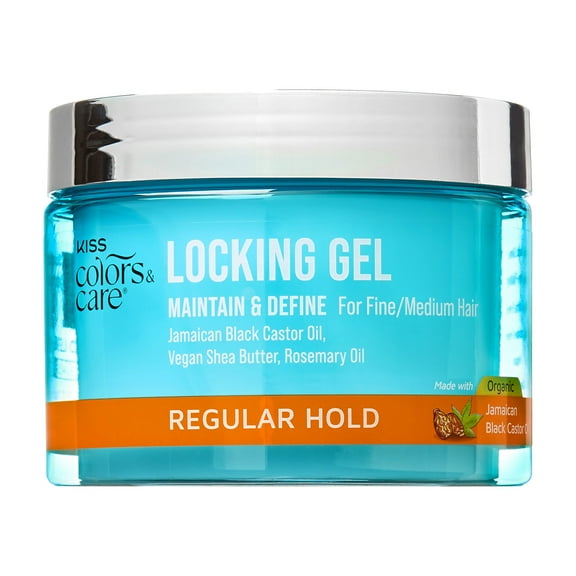 KISS Colors & Care Locking Hair Gel, Level 6 Regular Hold, 6 oz.